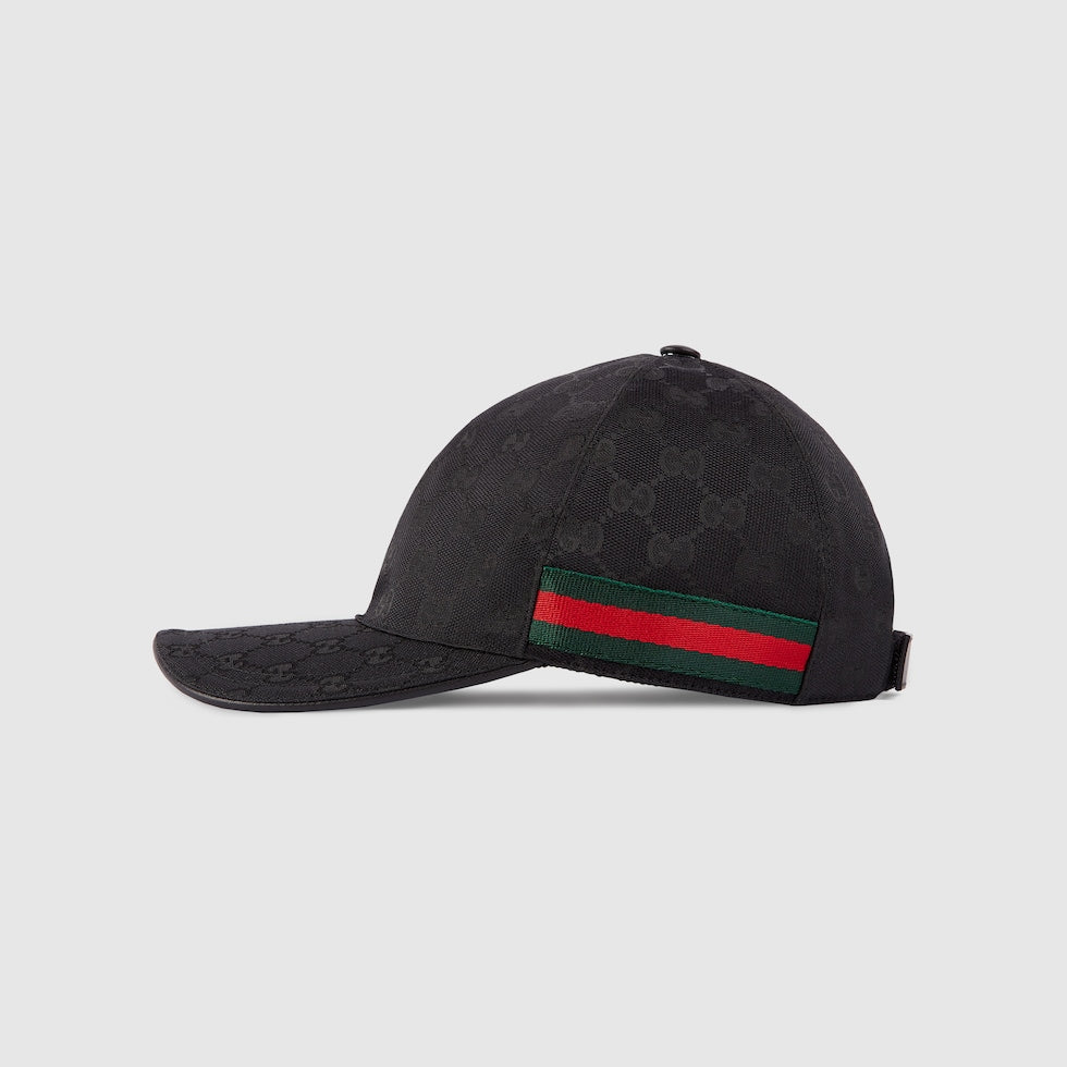 CASQUETTE DE BASE-BALL AVEC DÉTAIL BANDE WEB Noir