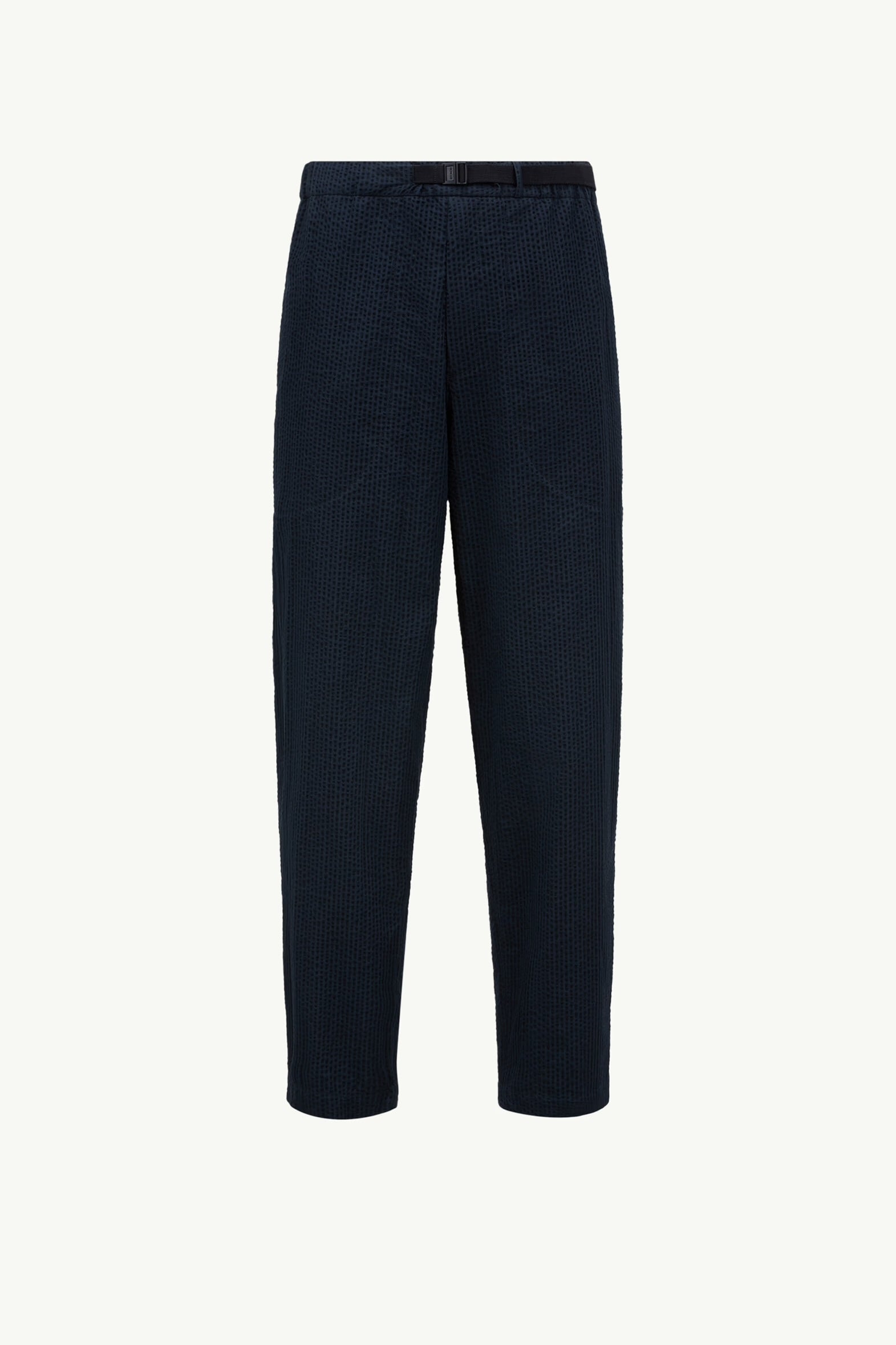 PANTALON CEINTURÉ EN SEERSUCKER